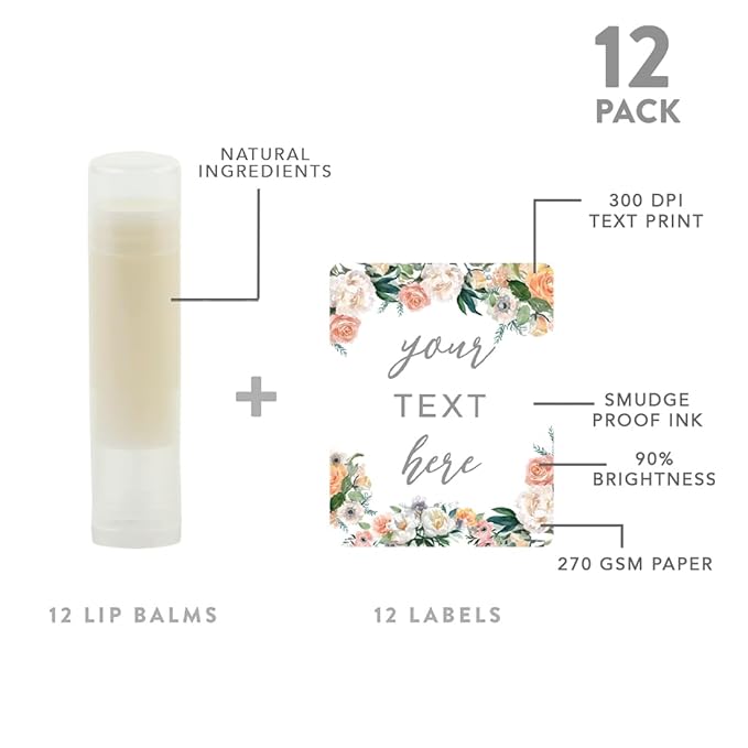Andaz Press Personalized Lip Balm Party Garden