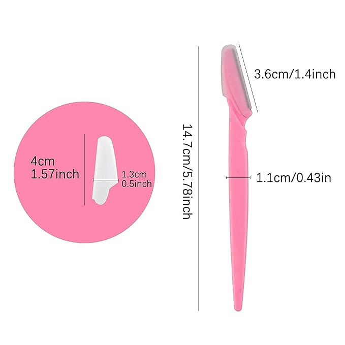 Eyebrow Razor 62 Pcs Multipurpose Exfoliating Dermaplaning Tool Trimming and Shaving Grooming for Face and Eyebrow Shaper for Women and Man