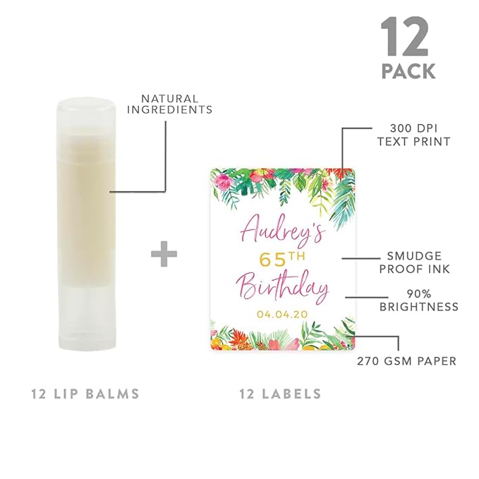 Andaz Press Personalized Milestone Birthday Party Garden