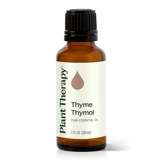Plant Therapy Thyme Essential Oil (Thymol) 100% Pure, Undiluted Thyme Oil, Natural Aromatherapy, Therapeutic Grade 30 mL (1 oz)