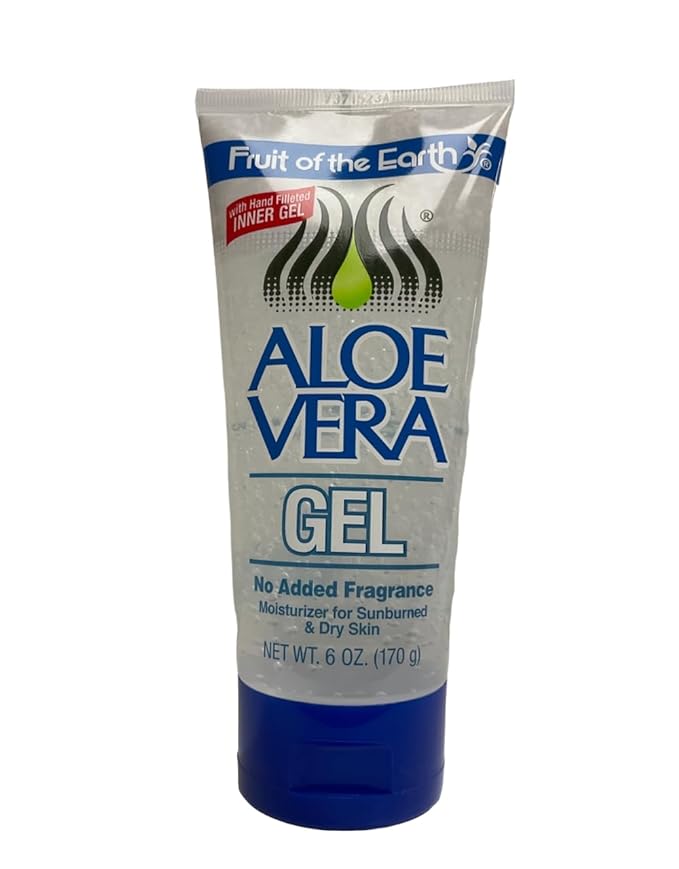 Fruit of the Earth Aloe Vera 100% Gel 6 oz (Pack of 6)