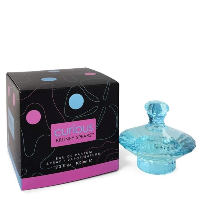 Britney Spears Women's Perfume, Midnight Fantasy, Eau De Parfum EDP Spray for Women, 3.3 Fl Oz & Curious, Eau De Parfum EDP Spray for Women, 3.3 Fl Oz