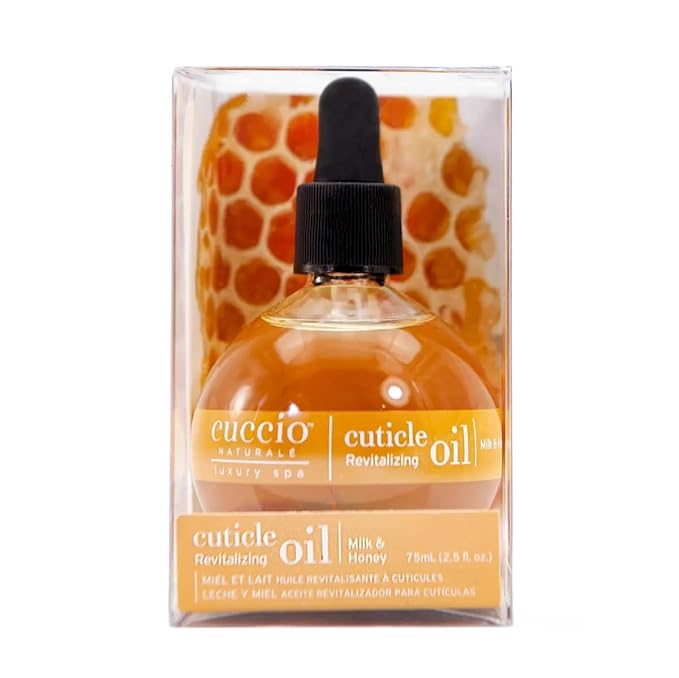 Cuccio Revitalize Cuticle Oil, Milk and Honey,Super-Penetrating - Nourish, Soothe & Moisturize 2.5 Ounce (1)