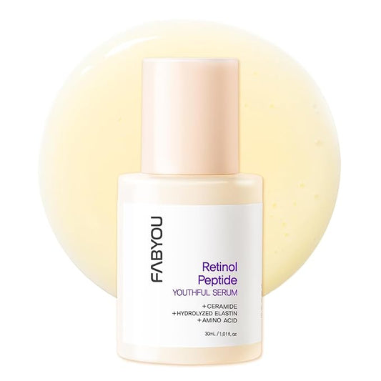 Retinol Peptide Serum 1.01 Oz – Anti-Aging, Hydrating & Firming for Wrinkles & Dark Spots, Gentle Retinol Serum for Face, Day & Night Korean Skincare