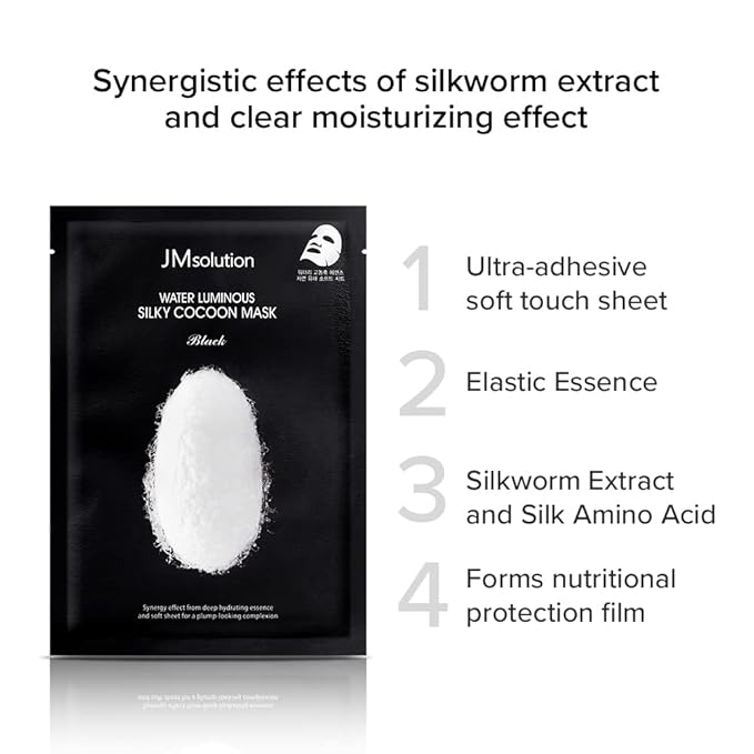 JMSolution Water Luminuous Silky Cocoon Black + Heart Leaf Cleansing Oil
