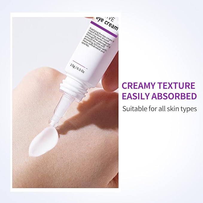 VGO Vitamin C Vitamin E Facial Serum 1.01oz + Eye Repair Cream for Dark Circles & Puffiness 0.5oz