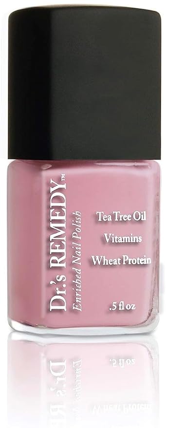 Dr's Remedy 4 Pack Nail Polish Treatment, Smart Start Kit, Non Toxic and Organic All Natural Enriched Nail Strengthener - RADIANT Remover/POISED Pink Champagne/POSITIVE Pink/PERFECT Petal Pink