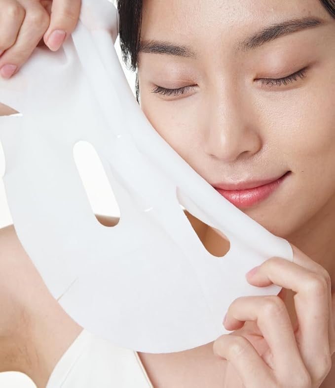 Ceutisome CC Mask – Premium Korean Facial Mask Sheets with for Menthol Cooling, Calming & Moisturizing (6 Sheets/Box)