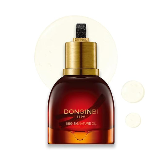 Donginbi 1899 Signature Oil - Mother's Day Gifts, Face Oil for Women with Red Ginseng Extraction Technology, Jojoba Seed Oil & Sweet Almond Oil, Korean Skin Care, 0.52 floz / 15ml