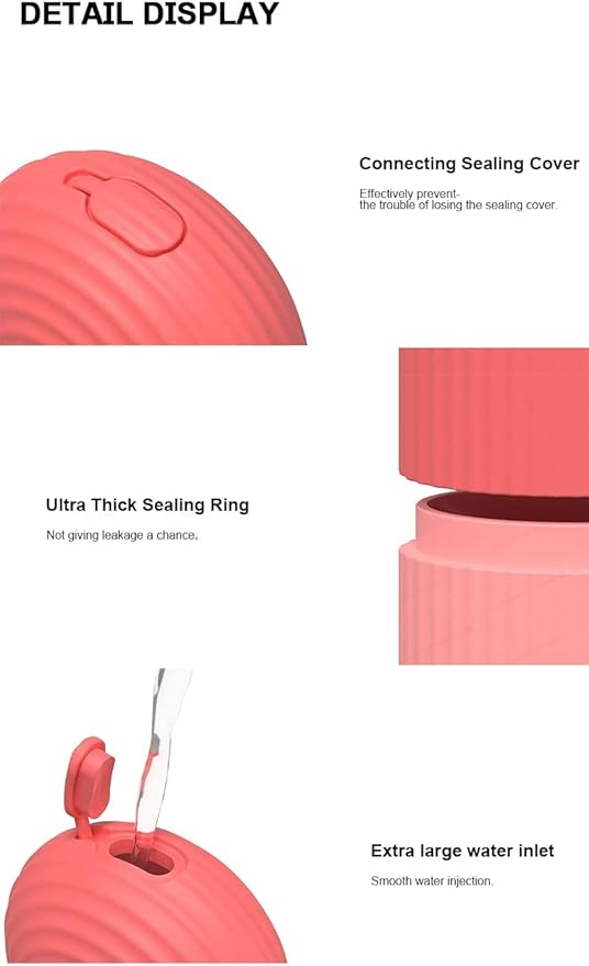 Facial Beauty Ice Roller Silicone Container, Skin Care Ice Massager for Firming and Beautiful Skin. (Black)