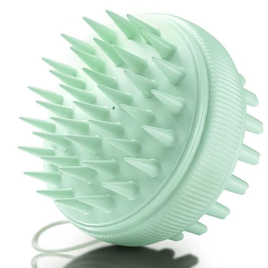 Fancii Hair Scalp Massager, Shampoo Brush for Wet & Dry Hair, Scalp Scrubber Exfoliator for Dandruff Removal & Hair Growth. Shower Head Brush for All Hair Types, Soft Silicone (Mint)