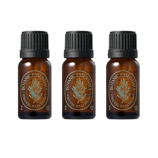 Tea Tree 100 Oil | Vegan | For Acne-Prone & Troubled Skin | High concentration of 100% Tea Tree Oil, Korean Skincare (0.33fl.oz * 3Pack)