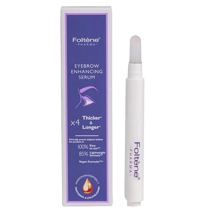 Foltene PHARMA Eyebrow Serum - Clinically Proven Brow Growth Serum for Fuller, Thicker Brows - Advanced Formula with Peptides & Panthenol - Best Eyebrow Hair Growth Serum for Nourishment & Strength