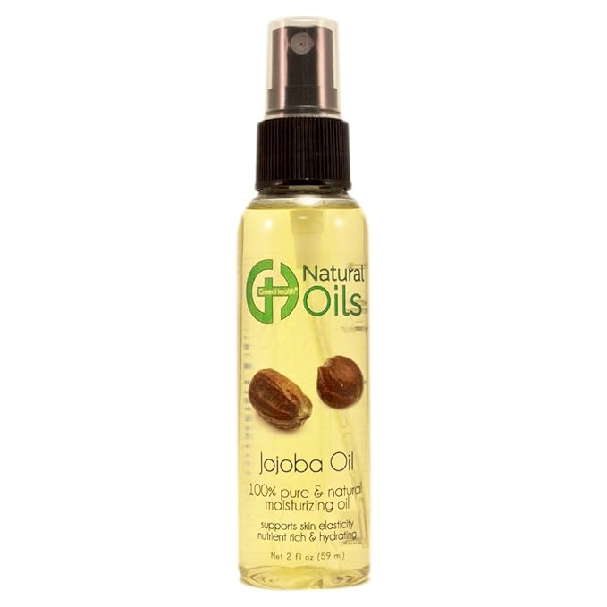 2 Fl Oz Jojoba 100% Pure Cold Pressed Unrefined w/Black Spray Cap - Revitalizes Hair and Gives Skin a Radiant and Youthful Look, Great for Lips, Cuticles, Stretch Marks, Beard, Leaving You Vibrant.