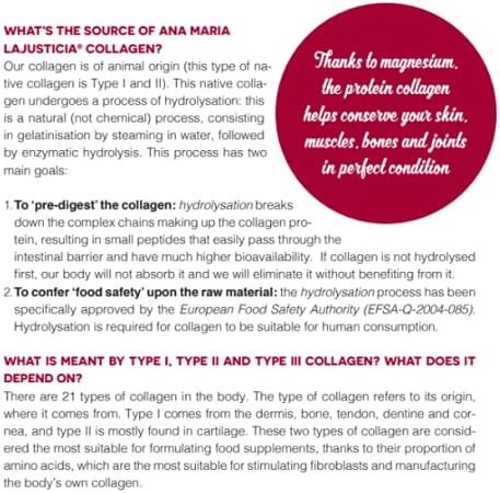 AML Sport - Collagen with Magnesium + VIT C, B1, B2 and B6 Powder - 350g (Strawberry Flavour). Tissue Regenerator with Type 1 &2 Collagen. Gluten Free. Sugar Free