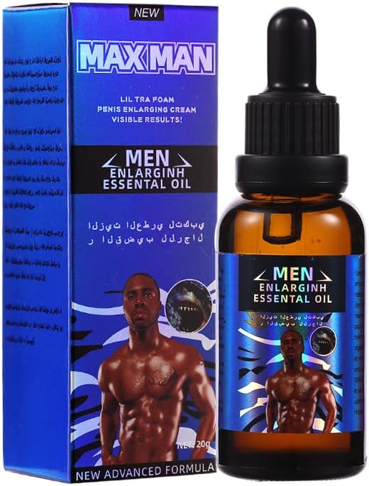 Men Massage Oil for Sex -Sexual Enhancement Erection Cream Penisgrowth Oil Oil for Men Enlarge Oil Natural Formula to Increase Size and Strength (1PCS)