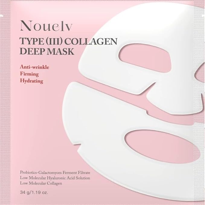 Bio-Collagen Real Deep Mask,Collagen Deep Mask,Deep Lifting Mask,Hydrating Hydrogel Mask,Pure Collagen Films Deep Hydrating Firming Hydrogel Mask,Hydrating Anti Wrinkle Lifting Mask 34g x8ea (2Box)