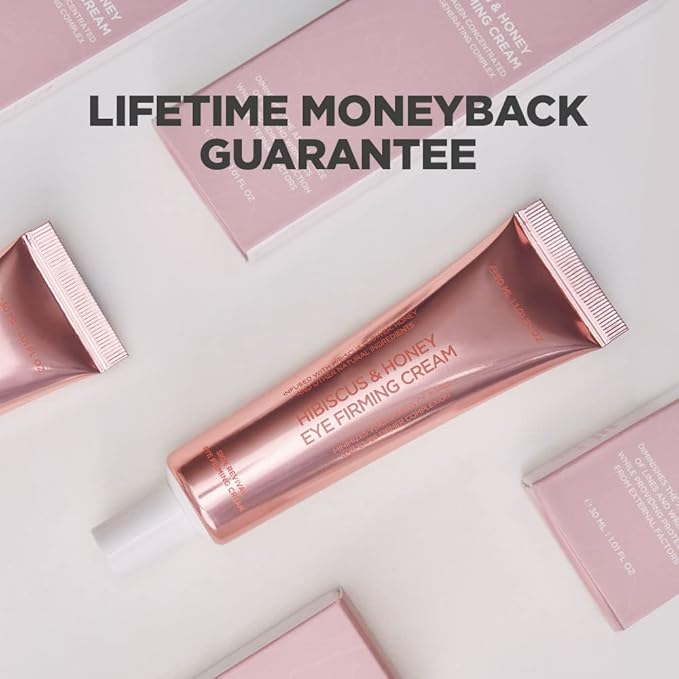 PROOT Hibiscus and Honey Firming Cream + Hibiscus and Honey Eye Firming Cream | Cream & Eye Cream Bundle with Collagen Concentrated Skin Rejuvenating Intensive Complex