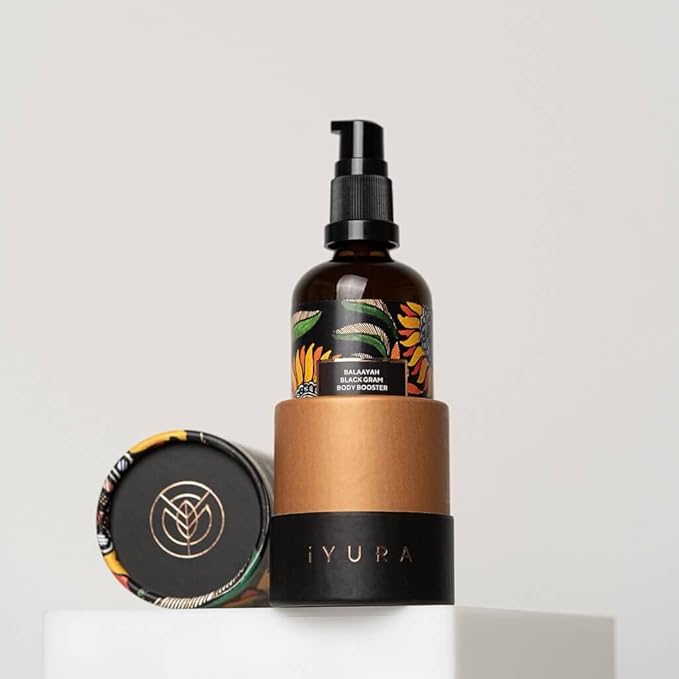 Balaayah Balaayah Black Gram Body Booster Oil | Ayurvedic Massage & Moisturizing Body Oil | Indulging aroma of Vanilla & Frankincense | Luxurious, Fast-Absorbing & Non-Sticky | 3.38 fl oz