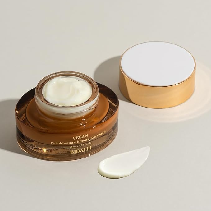 Vegan Wrinkle Care Intense Eye Cream for Anti-Aging Care, Dark Circle, Elasticity, Hydration - Korean Skin Care - 100% Vegan, Clean & Cruelty-Free & Clean Beauty (30ml / 1.01Fl. Oz)