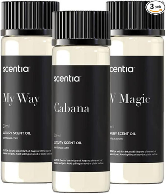 Hotel Diffuser Oil | Aromatherapy Fragrances Inspired by 5-Star Hotels | Luxurious Scents Gift Set - 3 x 20ml Bottles Set - The 1 Hotel Miami, W Hotel, The Ritz Carlton