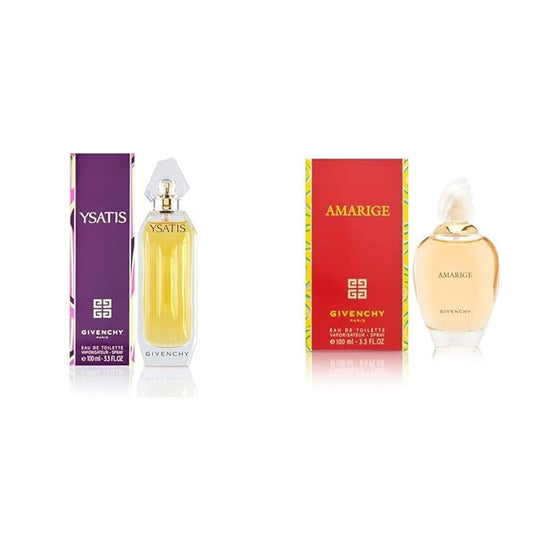 Givenchy Ysatis Eau De Toilette Spray For Women, 3.3 Fl Oz & AMARIGE by - Eau De Toilette Spray 3.3oz - Women(package may vary)