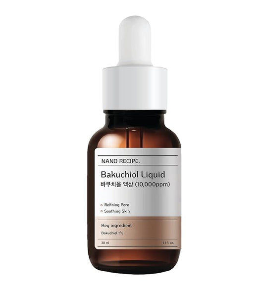 Korean Bakuchiol Concentrate Mix 2 Drops In Any Step of Your Skin Care Routine Retinol Alternative Non GMO Vegan Certificate Safe Natural Botanical Antioxidant Cold Pressed 10000ppm 30ml
