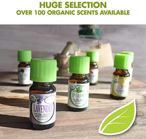 Healing Solutions Organic Peppermint Essential Oil – Pure & Undiluted Peppermint Oil (1 oz / 30ml) - for Hair & Skin