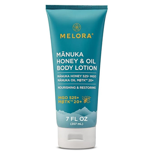 Manuka Honey Body Lotion (7oz), Moisturizing Lotion with Soothing Manuka Honey & Oil for Dry, Very Dry, Sensitive, or Aging Skin – Cream Moisturizer for Women & Men