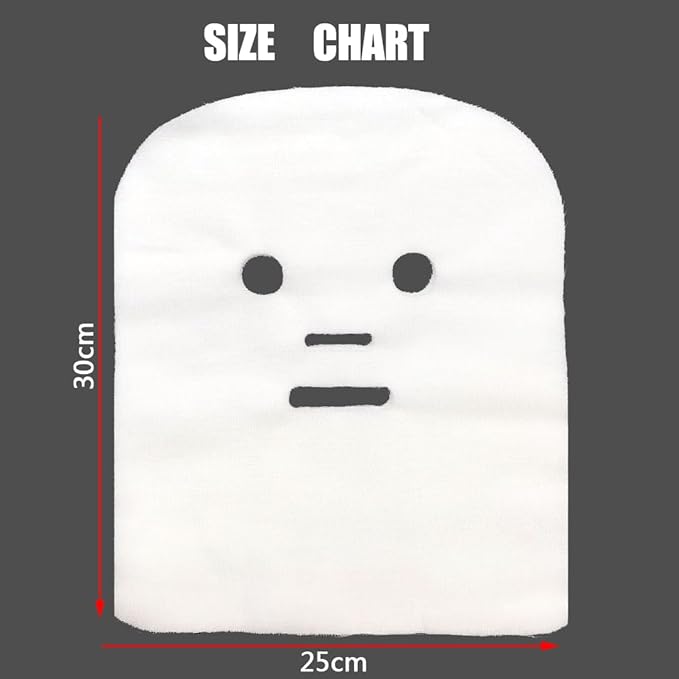 100 Sheets Gauze Mask Large Precut Gauze Face Masks Soft Gauze Face Pads White Net Face Gauze Mask Natural Spa Gauze Facial Mask Facial Skin Paper Sheet Gauze for Spa Beauty Salon