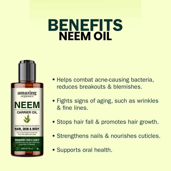 Neem Oil - Natural and Versatile Skincare, Perfect for Plant Care & Skin Nourishment