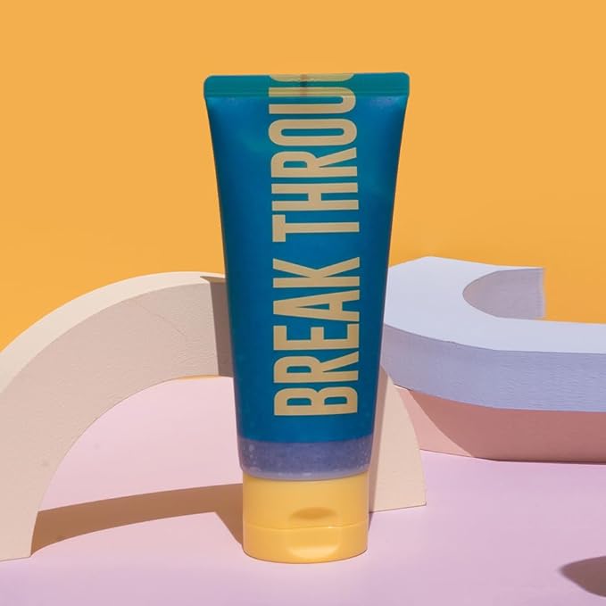 [Dear Doer] Break Body Scrub in Tube - Refreshingly Exfoliator for Clear Skin and Calming, Formulated with Charcoal and Andes Salt, Aromatic Citrus Scent, Vegan, 3.38 fl oz (100 ml)