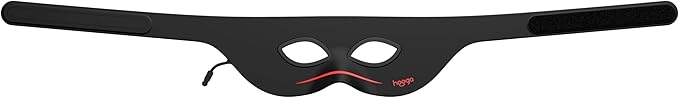 Red Light Therapy Eye Mask with 660nm & 850nm Dual-Chip LEDs, Adjustable Strap, Rechargeable 3000mAh Battery, Remote Control with Multiple Settings, Soft Silicone for Anti-Aging, Wrinkle Reduction