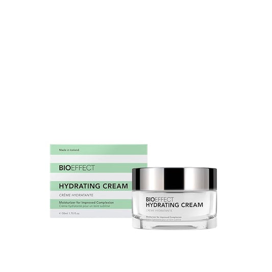 BIOEFFECT Hydrating Cream Moisturizer with Hyaluronic Acid, Plant-Based EGF and Antioxidants, an Anti-aging, Long-lasting Water Cream and Oil-free Facial Lotion that Boosts Moisture Levels (50 mL)