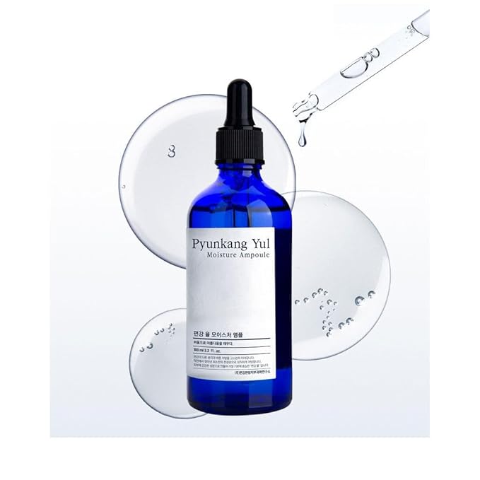 PYUNKANG YUL Moisture Ampoule - Korean Serum for Face - Making Moisture Barrier Maintaining the Skin Moisturized - Rapid Soothing Daily for Oily and Combination Skin Types - 3.4 Fl Oz