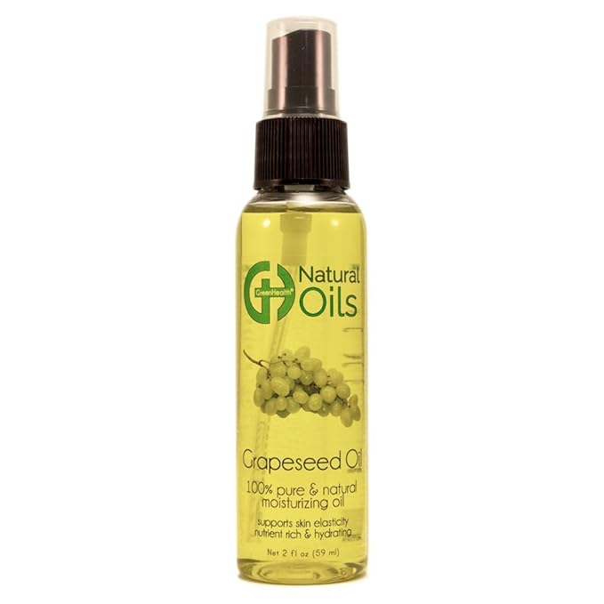 GreenHealth 2 fl oz Grapeseed Skin Care Oil w/Black Spray Cap