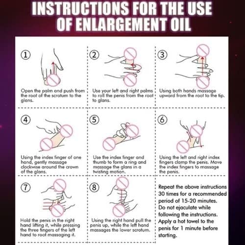 Massage Oil Enlargement Oil Increase Enlarge Gel Thicker Longer Stronger Large Size Enlarger Cream BLSEX for Men (F188-XXXL)