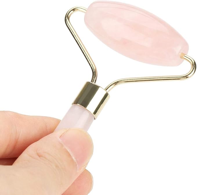 Jade Face Roller, Gua Sha Massage, Anti Aging Jade Stone Massager for Face and Eye Massage, Make Your Face Skin Smoother and Look Younger Jade Roller Facial Beauty Roller Care Tool