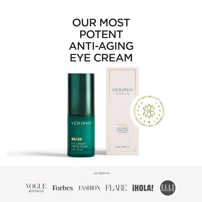 20/20 Eye Cream for Dark Circles and Puffiness | Vegan | Clean | Natural | Cruelty-free | Anti-Aging | Eye Cream for Wrinkles | Women in STEM