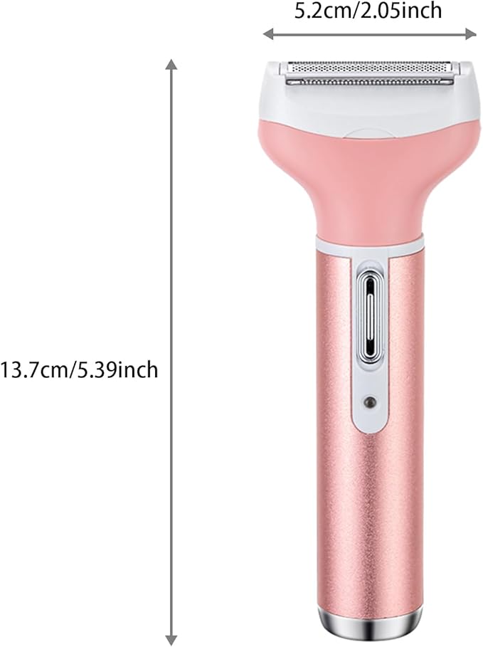 Electric Razor for Women Facial Hair Removal and 4 in 1, Bikini Trimmer Pubic Underarms Painless Nose Eyebrow Body Leg Hair Removal Rechargeable Hair Clippers Grooming Set