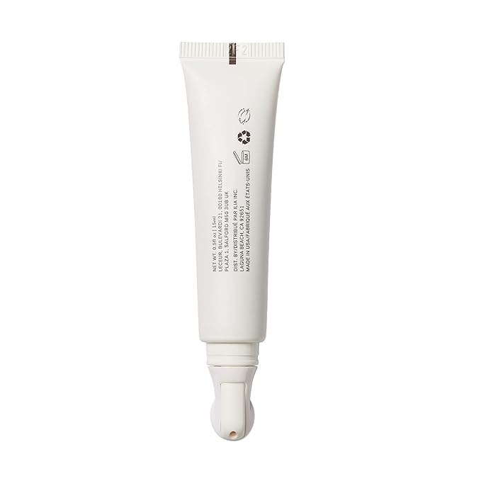 ILIA - Plant-Based Bright Start Activated Eye Cream with Massage Tool Tip | Weightless, Cooling, Help Reduce Puffiness + Fine Lines | Silicone-Free, Cruelty-Free, Vegan, Clean Beauty (0.5 oz | 15 ml)
