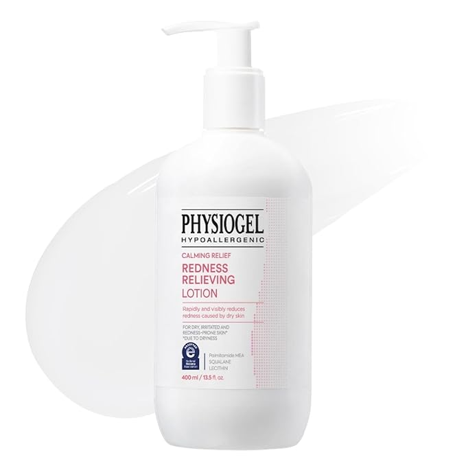 Physiogel Calming Relief Face and Body Lotion, Reduces Redness in just 3 days, Moisturizer for Dry, Red, Itchy, Sensitive Skin, Korean skin care, Fragrance-Free, Non-Comedogenic, Dermatologist-Tested