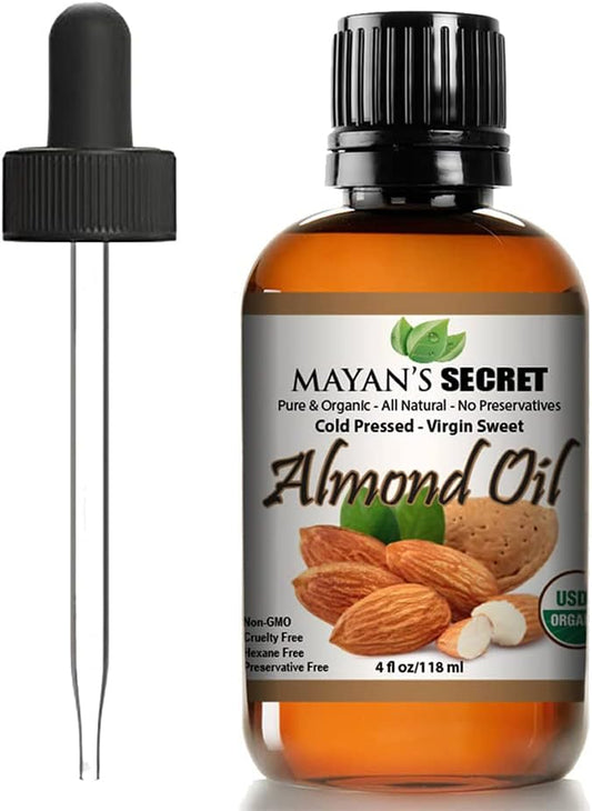 Pure Carrier and Essential Oils for Skin Care, Hair, Body Moisturizer for Face-Anti Aging Skin Care (Almond, 4oz)