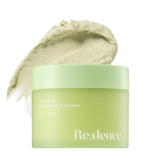[Redence] Green Grape 3-in-1 Gelato Pore Mask Cleanser, Pore Exfoliating Scrub Mud Mask, No Tightness, Korean Skin Care, 100ml / 3.38 fl oz