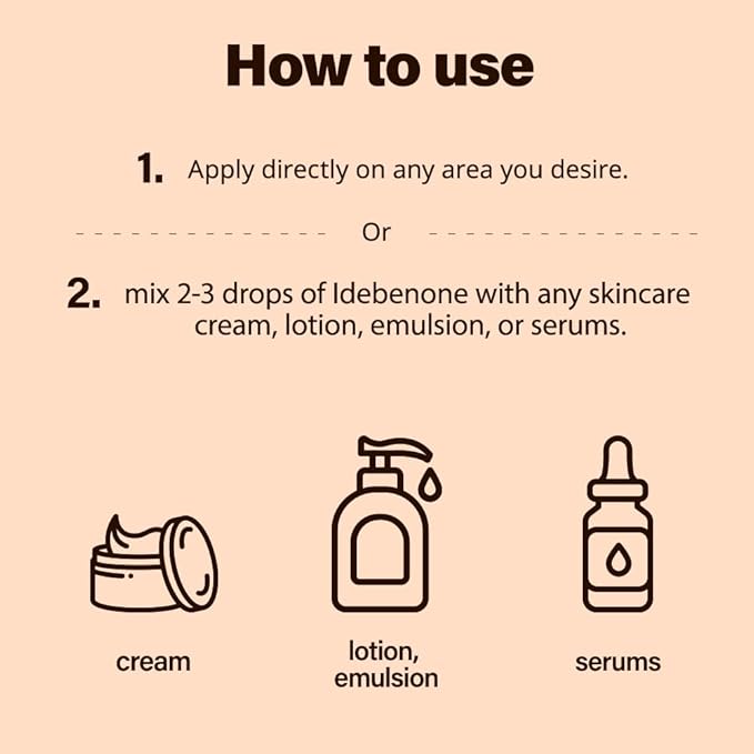 Idebenone Serum 1.7 fl. oz / 50ml / Synthetic Coenzyme Q10