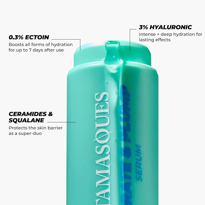 Vitamasques Hydrate & Plump Hydrating Face Serum - Lightweight Intense Hydrating Serum - 1.01 Fl Oz