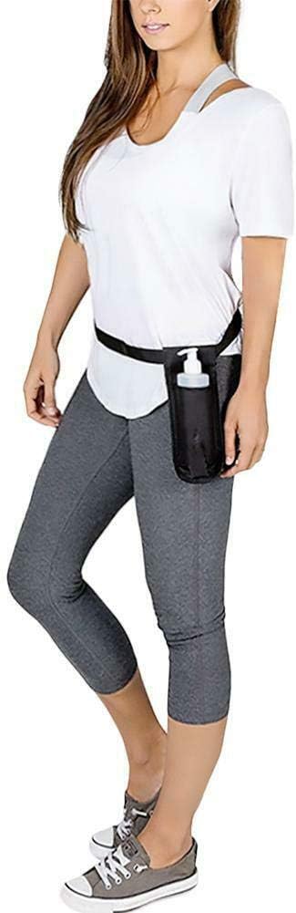 SYCOOVEN Professional Massage Therapist Holster with Adjustable Belt, Massage Bottle Holster, Massage Oil Waist Bag Single Bottle Lotion Holster(black)