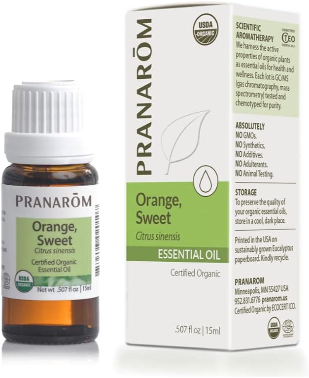Pranarom Orange, Sweet - Certified Organic Essential Oil 15 mL