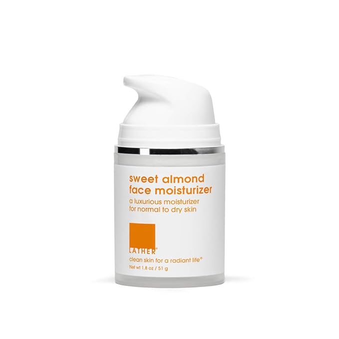 LATHER Almond Milk & Honey Body Butter + Sweet Almond Face Moisturizer | Gentle & Natural Face Moisturizer + Body Butter