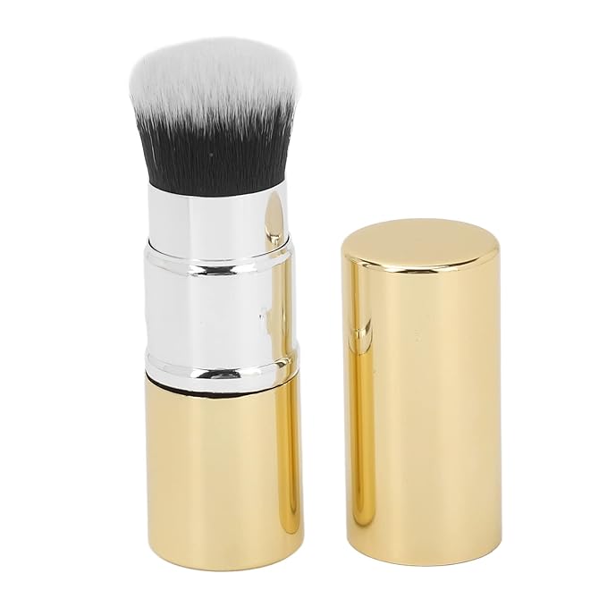 Roller Face Oil 2 In 1 Face Roller Reusable Double Headed Volcanic Stone Oil Absorbing Roller with Brush, Absorbing Roller Ready to Use Strips (Golden Yellow)